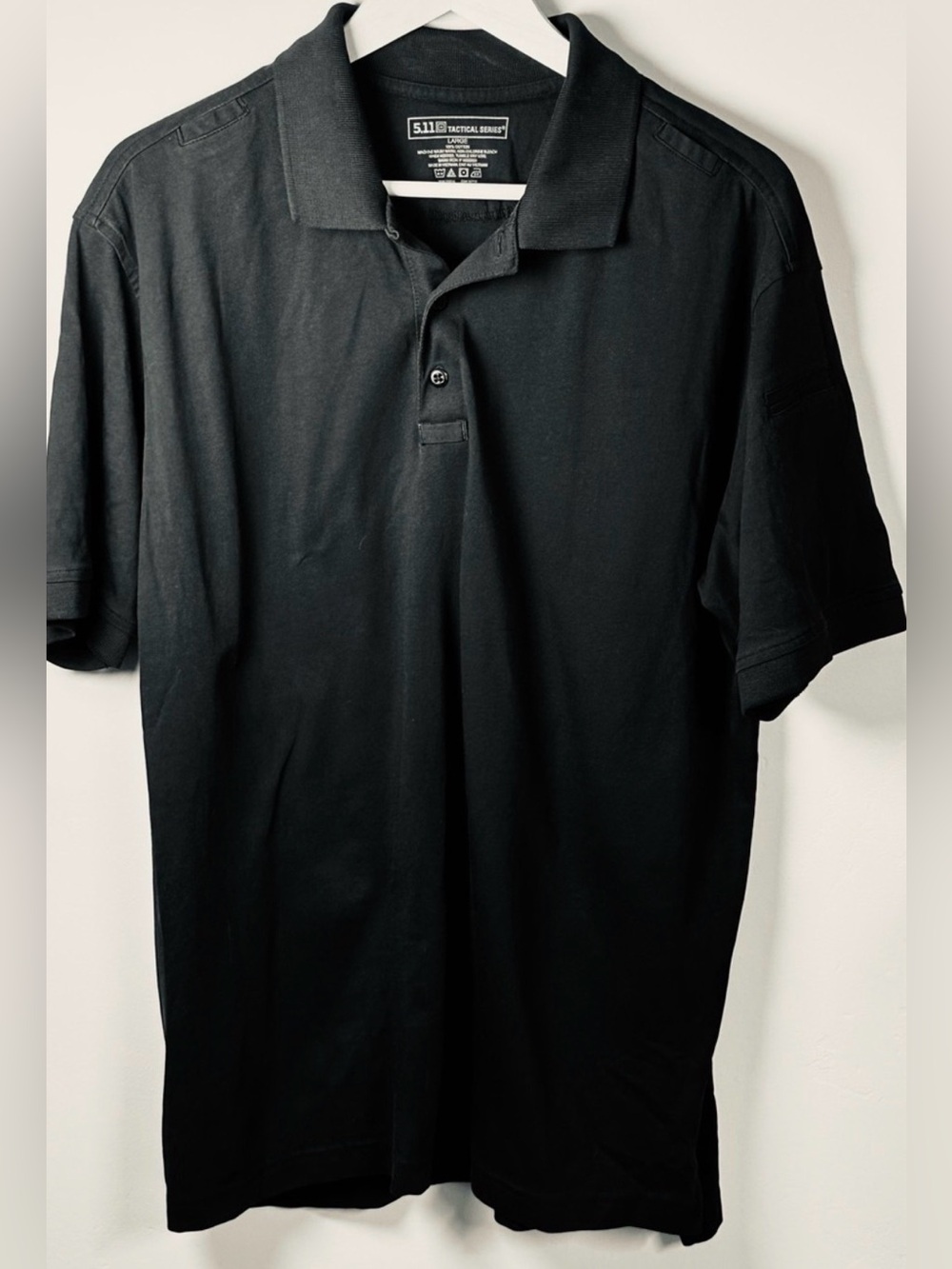 5.11 Tactical Men’s Large Black Performance Polo Shirt Duty Security Uniform